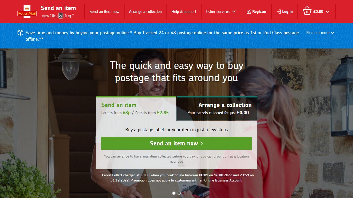 Royal Mail Click & Drop | Send an item - Buy, Print, Drop